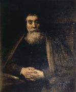 REMBRANDT Harmenszoon van Rijn Portrait of an Old man oil on canvas